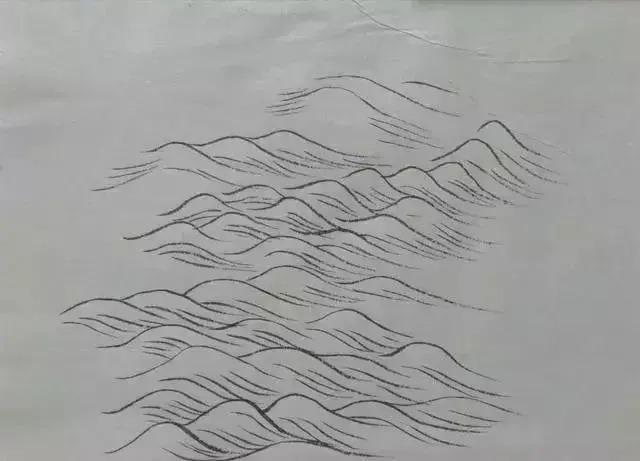 山水画~水波纹画法(来自网络)