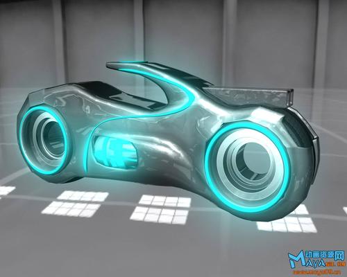 自制tron bike科幻自行车maya模型一个!
