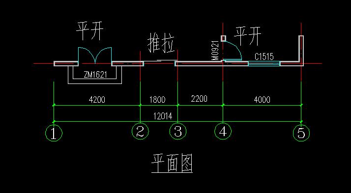 建筑施工图中推拉门怎么表示,(请画图),请专业人士回答,不是专业人士