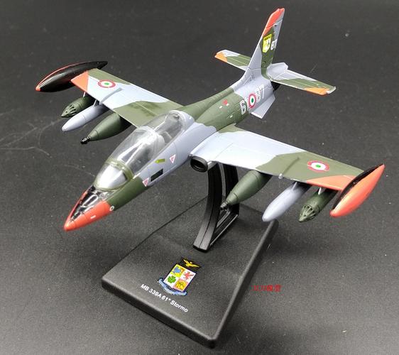 1:100 意大利空军 mb 339a 攻击机 教练机 合金飞机模型 leo35
