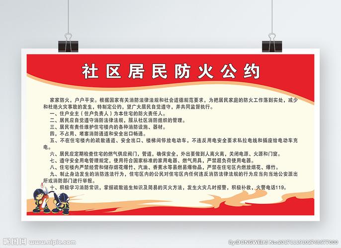 防火公约 消防展板图片
