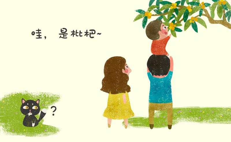 偶遇院子里的枇杷树结果了,于是想着一定要画点什么才好,加之轻微的