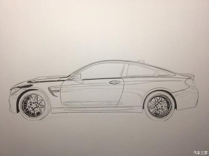 【图】【绘车分子】教你如何画一辆宝马m4——侧面篇_青少年论坛_汽车