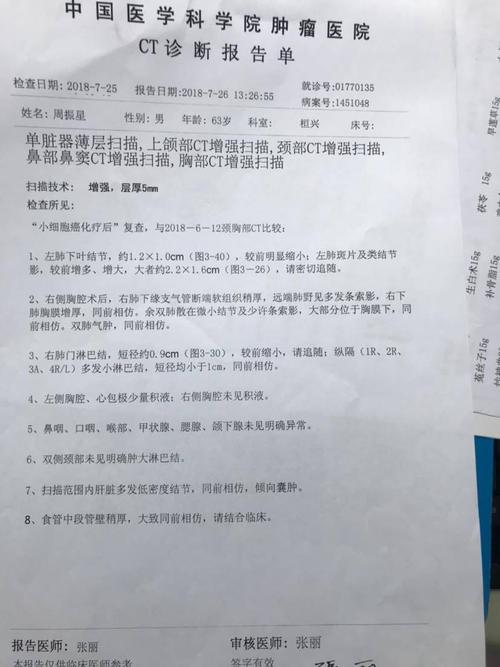 小细胞放疗后出现类结节影-肺癌康复圈-觅健