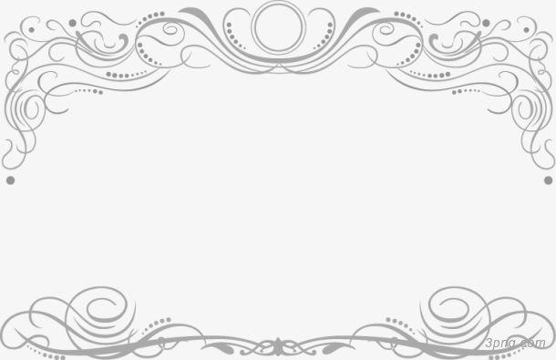 卡通手绘欧式大气花边边框