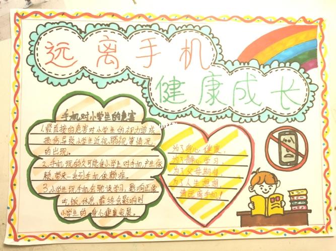 远离手机,健康成长!手抄报! 更正一下,是为了人生理想