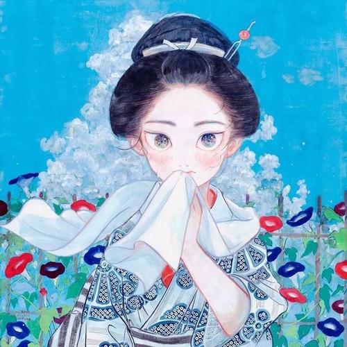 和风感满满的插画,日本传统画与浮世绘风格~-动漫频道