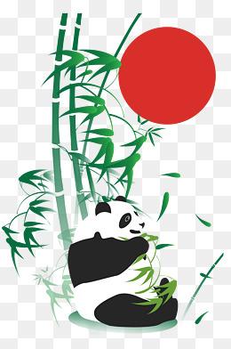 熊猫吃竹子