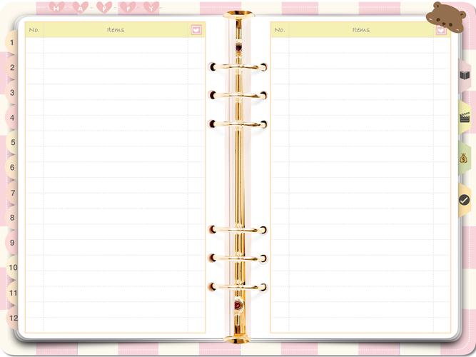 ipad/goodnotes电子手帐模板/读书电影模版/国誉自我