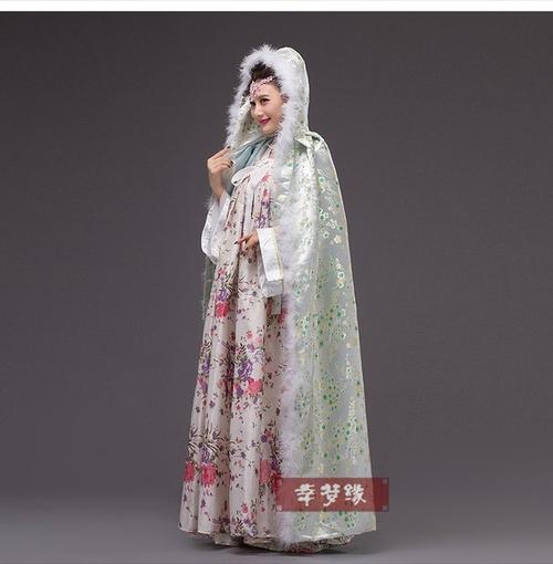 古装女古代加厚保暖毛边披风清朝格格秋冬款甄嬛传步步惊心斗篷