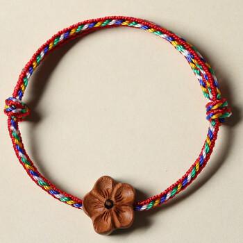 全意琳端午节五彩绳手链手编红绳宝宝虎头铃铛脚链男女款婴儿童桃木