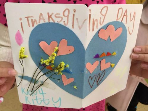 八方汇校区感恩节贺卡评比结果出炉咯快来欣赏一下宝贝们的成果吧