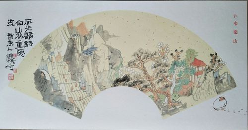 扇面 风光归诗伯-——陈俊何(临沂二十一中学)
