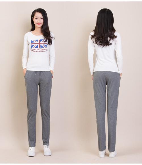 baluoxi 芭洛希 新款薄款2016休闲运动裤女士长裤修身