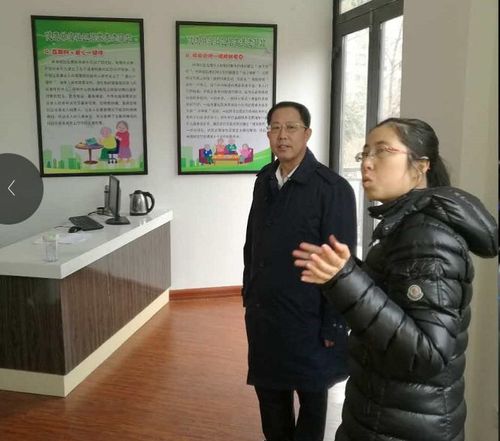 副区长李荣久带队参观中山区林海社区居家养老驿站