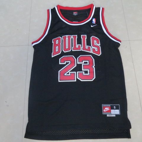 经典nba公牛队23号 乔丹 球衣 jordan 篮球服 98赛季 bulls 黑色