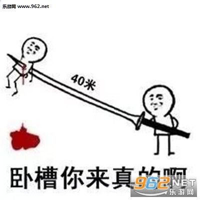 40米长刀允许你先跑39米图片-40米大刀表情包下载-乐