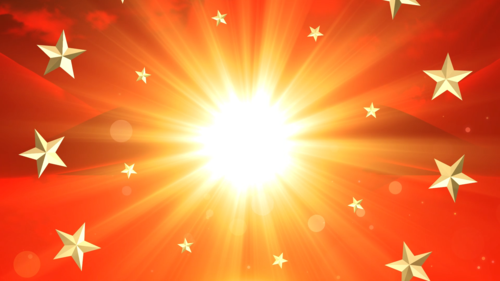 大气星光光芒四射舞台晚会背景