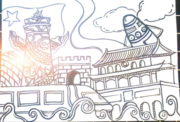 送到恩,跟党走在党的阳光下成长绘画_绘画_文化_绘画