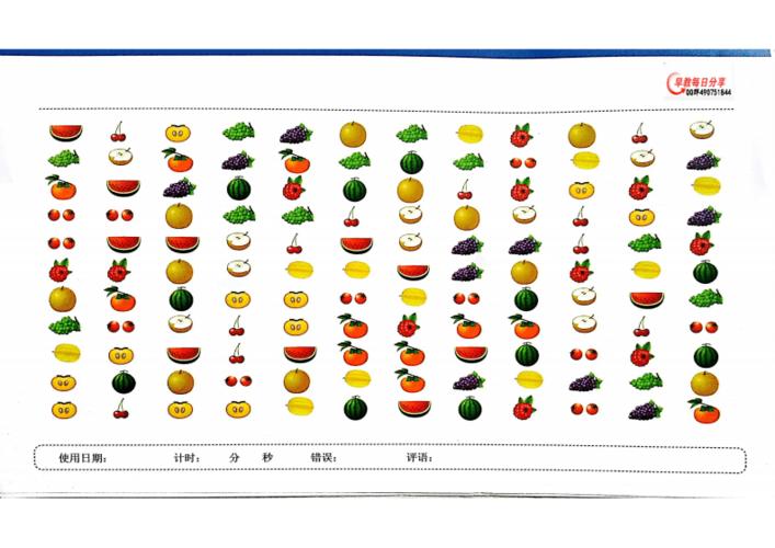 注意力训练之图卡划消2儿童启蒙训练pdf48页