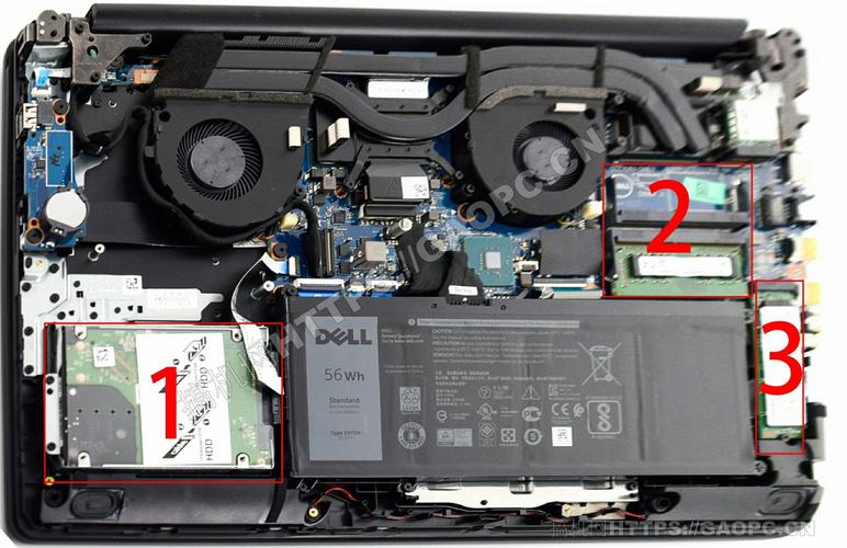 戴尔g3 17 3779拆机加装固态硬盘和内存条