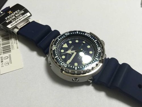 来点不一样的,精工蓝色罐头sbbn037