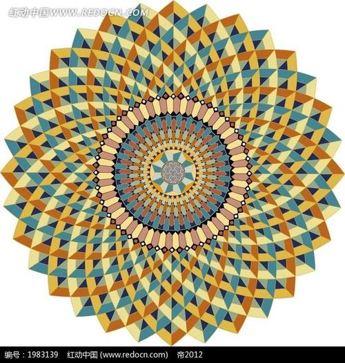 装饰图案—精美的旋转花纹图案