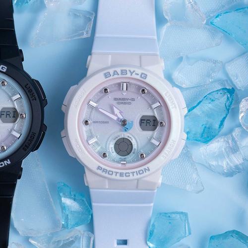 babyg星空运动防水腕表时尚 双显电子女表 casio卡西欧手表女新款