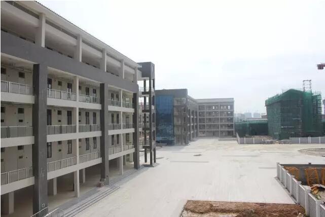 秀全中学新校区首期开学区域主体工程已完成