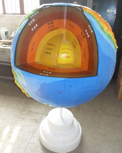 厂家批发地理模型雕塑 地球内部构造模型