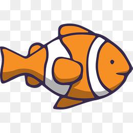 海洋生物红色条纹小鱼