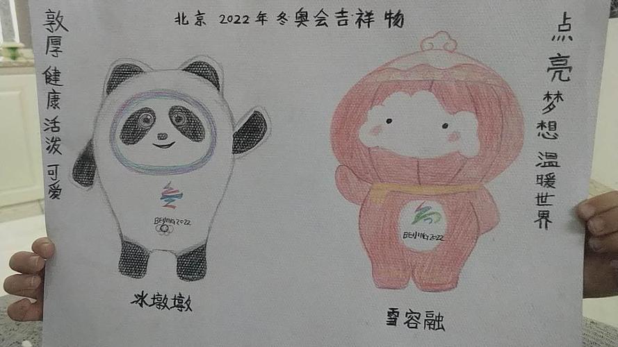 张博淇小朋友画的冬奥会吉祥物