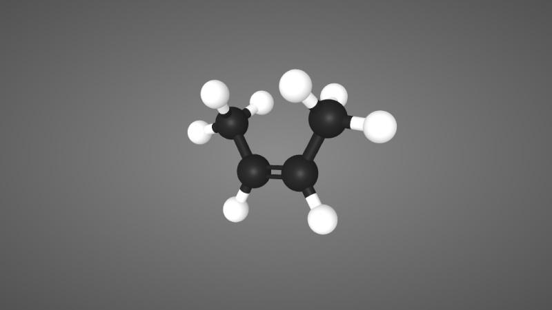 顺-2-丁烯分子结构模型