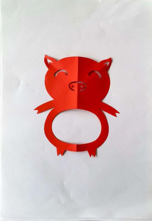 陈幼云课堂居家学剪纸十二生肖----猪