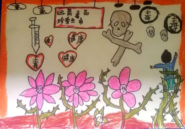 禁毒主题绘画