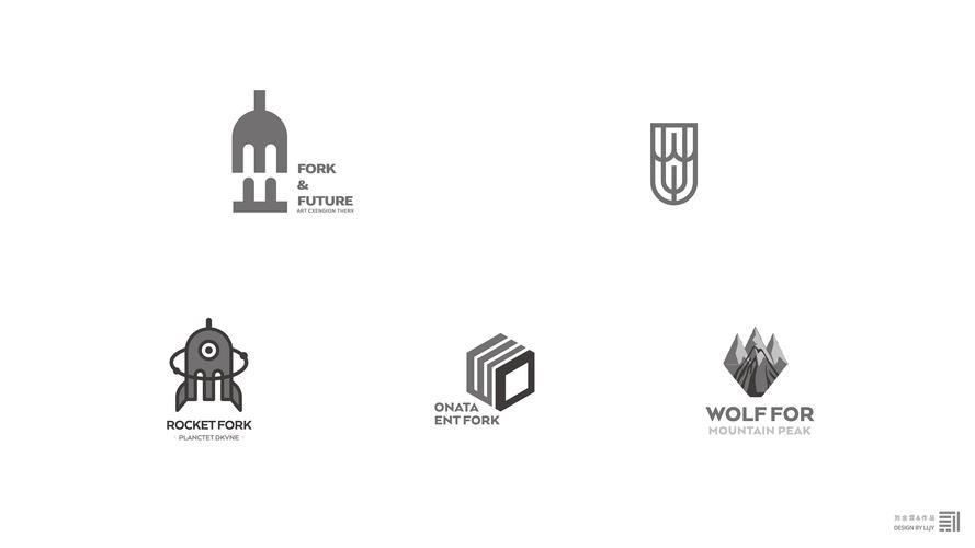 关于"叉"的20种创意标志