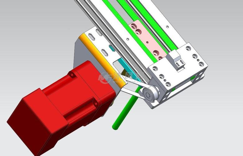 带顶升机构双列输送带模型