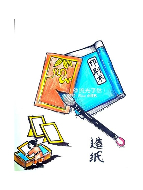 彩铅四大发明_彩铅_手绘_彩铅手绘_文化_绘画