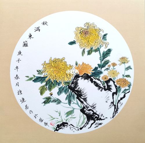 国画 | 写意菊花小品 | 秋满东篱90_菊花_国画_绘画