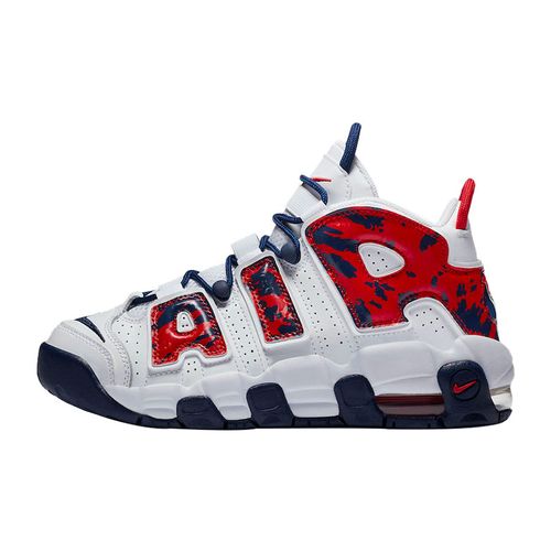 nike air more uptempo大air皮蓬白蓝红蛇纹气垫篮球鞋cz7885-100