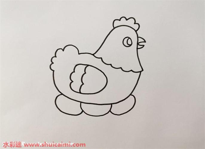 母鸡怎么画母鸡简笔画简单好看带颜色