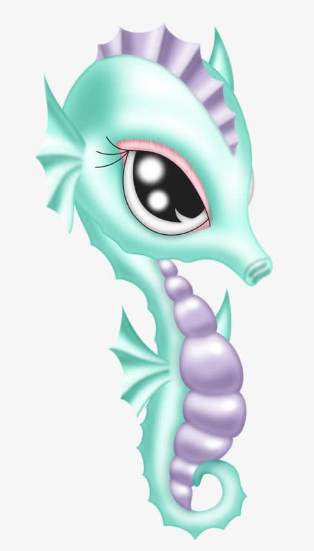 卡通海马免抠素材免费下载_觅元素51yuansu.com