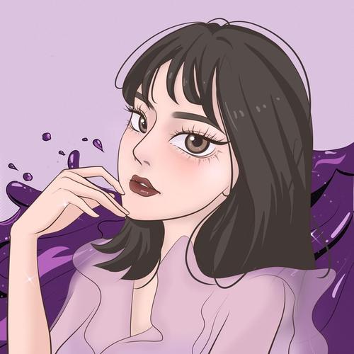 原创手绘头像女孩子是我自己呀996699ノ゛