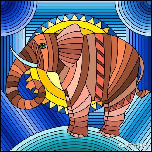 素材分享——12张漂亮的动物主题色彩装饰画