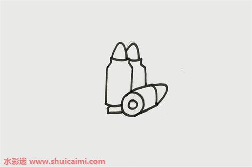 子弹怎么画子弹简笔画画法