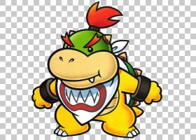 bowser jr.超级马里奥兄弟3纸片马里奥,贴纸明星,bowser png剪贴