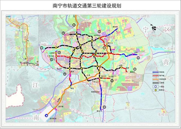 最新南宁地铁第三轮建设规划!机场线改成这样/4号线延长线没了