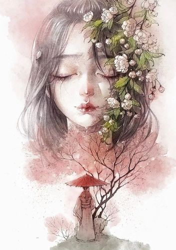 颜值爆表的古风美人一笔一画让350万人围观点赞美成壁纸却遭侵权盗图