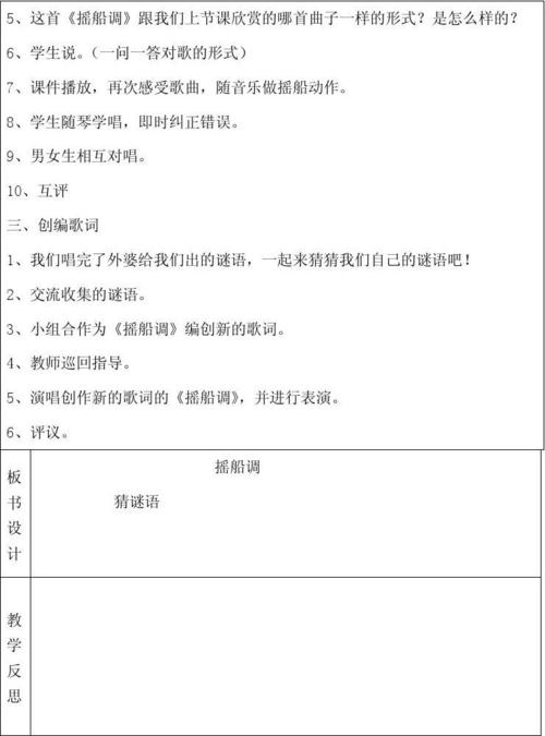 2015年新人音版三年级下册教案