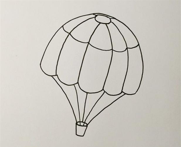 降落伞怎么画